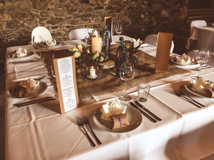 Hochzeitsfotograf Heidelberg - Tischdeko