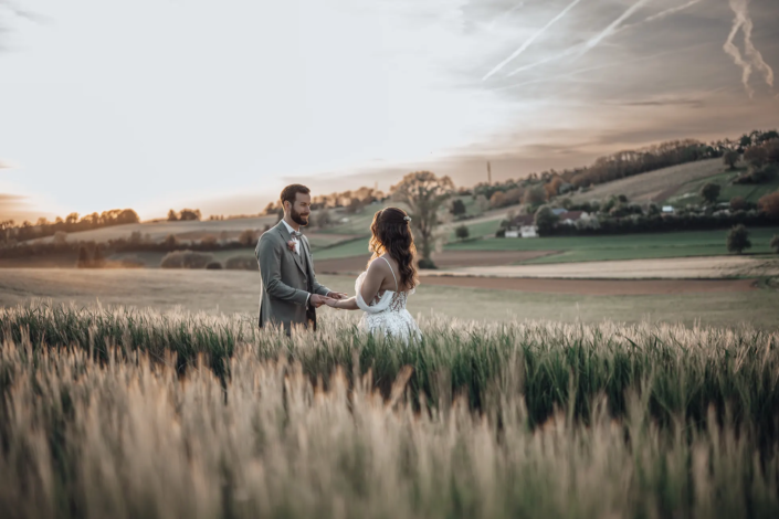 Hochzeitsfotograf mit Brautpaar - Schloss Michelfeld Angelbachtal