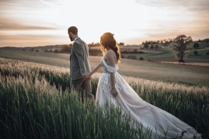 Paarshooting im Hochzeit Landgut Schloss Michelfeld
