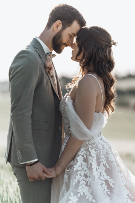 Brautpaar mit Hochzeitsfotograf Schwetzingen