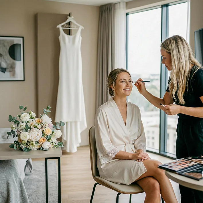 Getting Ready mit Hochzeitsfotograf Schwetzingen